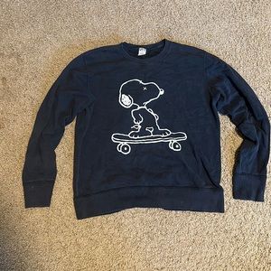 Uniqlo x Kaws x Peanuts Mens Black Sweater Like New size medium